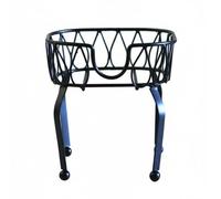 Ronyme Soporte para Barril de Elaboración con Diseño de Hierro Facilidad para Servir Bebidas Decorativo Seguro para Usar Adecuado para Celebraciones al Aire, Negro, Estante 4L
