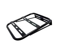 Ronyme Soporte para maletero de motocicleta, portaequipajes trasero, soporte para maletero de vehículo eléctrico, portabicicletas eléctrico, respaldo, Negro