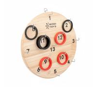 Ronyme Tablero de Lanzamiento de Aros de Ejercicio de Dedos Juego de Anillas Terapéutico de Coordinación Equipo de Rehabilitación de Madera, Juego De Lanzamiento De Anillos De Números Colgante