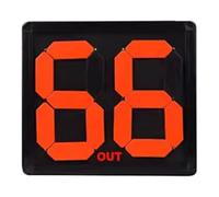 Ronyme Tablero de sustitución de fútbol, Marcador electrónico de 2 dígitos para Deportes al Aire Libre, números Que se cambian manualmente, Marcador del