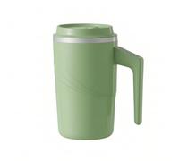 Ronyme Taza Mezcladora Eléctrica Vaso Automático Contenedor Térmico Jarra Autorevolvente con Revestimiento en Acero 304 y Agitación Automática Silenciosa, Verde, 400ml