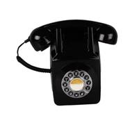 Ronyme Teléfono Fijo Retro de Montaje en Pared, teléfono con Cable, teléfono Antiguo para cumpleaños, Comedor, Hotel, Bar, inauguración de la, Negro