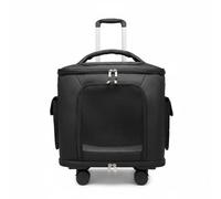 Ronyme Transportín para Mascotas con Ruedas Maleta Portátil Trolley para Gato y Perro Pequeño Ruedas Silenciosas y Asa Telescópica Firme Apto para Calles Estaciones Aparcamientos, Negro