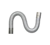 Ronyme Tubo de Estufa, Chimenea, Calentador de Gas portátil, Tubo de Escape, Piezas Flexibles, Tubo de extensión de Chimenea para Camping, Senderismo, 7cmx2m