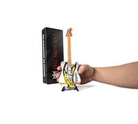 Ronzworld Guitar Gallery The Mini Axe™ Rolling Stones - Guitarra en miniatura con lengua y labios, madera, 10 pulgadas, con soporte de exhibición