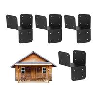 Roof Brackets - High Strength Connectors, Roof Tie Header Set | Metal Joint Connectors, Tie Header Kit, Heavy Duty Metal Joint Brackets For Shed Gazebo Deck Terrace Porch & Construction Support