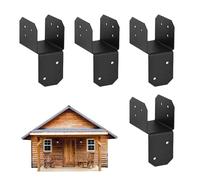 Roof Brackets - Roof Tie Header Set,High Strength Connectors, | Metal Joint Connectors, Tie Header Kit, Heavy Duty Metal Joint Brackets For Shed Gazebo Deck Terrace Porch & Construction Support
