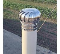 Roof Turbine Vent Cover for Outside Exhaust Flue/Shed Roof/Sunroom