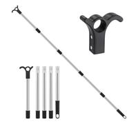 Roof Window Opener - 200cm Telescoping Stainless Steel Pole | High Window Opening Tool with Secure Grip Rod, Adjustable Pole for Skylightss Loft Hatches Blinds Curtains and Home Use