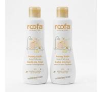 Roofa Gel de Baño Infantil Miel y Aloe Vera Pack 2 x 200 ml
