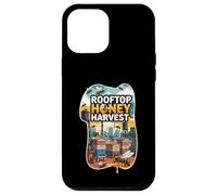 Rooftop Honey Harvest Urban Beekeeping Design Carcasa para iPhone 12 Pro MAX