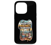 Rooftop Honey Harvest Urban Beekeeping Design Carcasa para iPhone 13 Pro