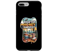 Rooftop Honey Harvest Urban Beekeeping Design Carcasa para iPhone 7 Plus/8 Plus