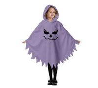 Roolev Disfraz de Halloween para niños, capa fantasma, capa con capucha | Poncho con capucha espeluznante fantasma, disfraz de fantasmas, Traje fantasmal para niños y niñas