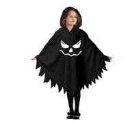 Roolev Disfraz de Halloween para niños, capa fantasma, capa con capucha | Poncho con capucha espeluznante fantasma, disfraz de fantasmas, Traje fantasmal para niños y niñas