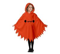 Roolev Disfraz de Halloween para niños, capa fantasma, capa con capucha | Poncho con capucha espeluznante fantasma, disfraz de fantasmas, Traje fantasmal para niños y niñas