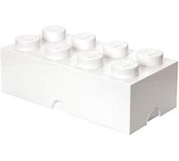LEGO Ladrillo de almacenamiento de 8 espigas (blanco)