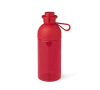 Room Copenhagen 40420001 Lego, Botella de Agua Transparente, 500 ml, Apta para Hielo, roja, Polipropileno, Small