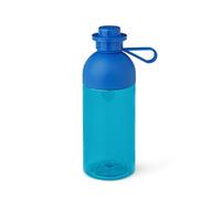 Room Copenhagen 40420002 Lego, Botella de Agua Transparente, 500 ml, Apta para Hielo, Azul, Small