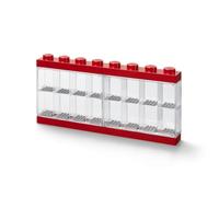 Room Copenhagen-40660001 Other Caja expositora para 16 Minifiguras de Lego, Contenedor apilable para Pared o Escritorio, roja, Color Rojo, Grande 5711938023607