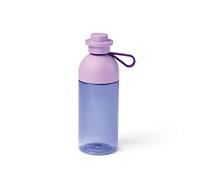 Room Copenhagen Botella de LEGO, botella de agua transparente, 500 ml, apta para hielo, lavanda