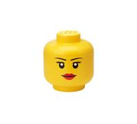 Room Copenhagen- Emblemática Cabeza pequeña de Lego, Caja de almacenaje apilable, 2,0 l, Amarilla, Niña, Color (40311725)