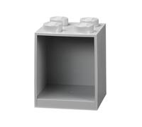Room Copenhagen Estantería de Bloques Lego 4 Elementos, Gris, 4 ladrillo