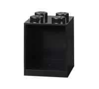 Room Copenhagen Estantería de Bloques Lego 4 Elementos, Negro, 4 ladrillo