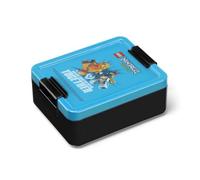 Room Copenhagen Fiambrera con compartimentos Lego Ninjago, duradera y divertida para niños, azul oscuro y negro, apta para lavavajillas, perfecta para comidas, aperitivos y viajes