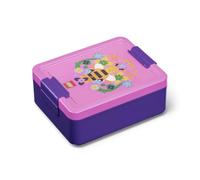 Room Copenhagen Fiambrera LEGO con compartimentos, diseño icónico, duradero y divertido para niños, color morado, apto para lavavajillas, perfecto para preparar comidas, aperitivos y viajes