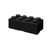 Room Copenhagen Caja de almacenaje Ladrillo de 8 espigas LEGO 12 l apilable Negro