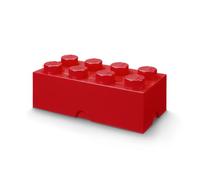 LEGO Ladrillo de almacenamiento de 8 espigas (rojo)