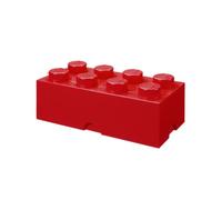LEGO Ladrillo de almacenamiento de 8 espigas (rojo)