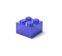 Room Copenhagen LEGO - Caja de almacenamiento apilable de plástico con tapa para niños y adultos, organizador de escritorio y caja de juguetes
