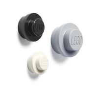 Room Copenhagen Lego-Colgador de Tres Colores y tamaños, Gris, Negro, Blanco, talla única, 3