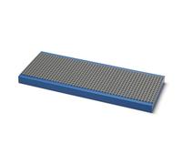 Room Copenhagen Lego Estantería azul - Estantería de pared con 3 paneles - Estantería flotante para habitación infantil y decoración de pared - Estante para fans de Lego - 38,5 x 2,5 x 15 cm