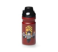 Room Copenhagen LEGO Harry Potter Gryffindor Botella de Agua - 390 ml, Duradera PP/Silicona, Divertida y Práctica para Niños, con Boquilla Cubierta, Ideal para Deportes,