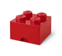 Room Copenhagen-LEGO Ladrillo 4 pomos, 1 cajón, caja de almacenaje apilable, 4,7 l 40051730