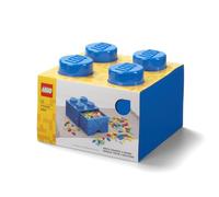 Room Copenhagen-LEGO Ladrillo 4 pomos, 1 cajón, caja de almacenaje apilable, 4,7 l, color 023-bright blue, 12,5 x 12,5 x 18 cm 40051731