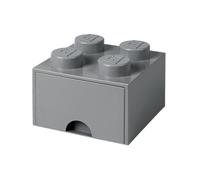 Ladrillo de 4 espigas con cajón (gris oscuro)