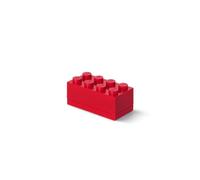 Room Copenhagen Minicaja de 8 espigas de Lego, Caja para tentempiés, Rojo, 8 knobs