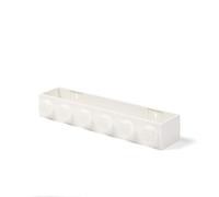 Room Copenhague Lego Book Rack - Almacenamiento decorativo de estantera flotante - blanco