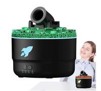 Room Diffusers for Home, Turret Fire Mist Humidifier, Flame Air Diffuser with 7 Colors Volcano Light, Timer, and Auto-Off Protection, Perfect for Bedroom AmbianceTurret Fire Mist Humidifier