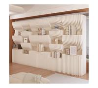 Room Divider Modern Room Divider With Storage, White Folding Paper Privacy Screen For Indoor, Deformable Functional Decorative Freestanding Partition Wall,White-3X1.6 M/9,White-3X1.6 M/9.84X5.25 Ft