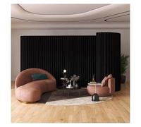 Room Dividers Black Room Divider Paper Screen Wall Partition, Folding Privacy Screen Partitions For Room Separation, Retractable Divider For Home Office Clothing Store,On,One Color-500X160Cm/16.4X5.2