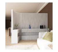 Room Dividers Modern Art Paper Room Divider With Double Layer Shelves, Space Separation Privacy Screen, Folding Wall Partitions For Home Offices And Hotels,One Color-L 30,One Color-L 300X H 200 Cm/11