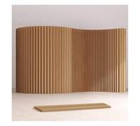 Room Dividers Modern Folding Privacy Screen Partition Indoor Room Divider, Paper Panel Screens For Home/Hotel/Offices Space Separation, Flexible Portable Wall Partitions,Brown-300X240Cm/9.84X7.87Ft