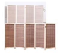Room Dividers Panels, 3/4/5/6 Panel Short Room Partition,Foldable Freestanding Privacy Screen,Light-Blocking And Breathable Decorative Fence,For Home Office Kindergarten,Dark Brown-100X40Cm-5 Panels