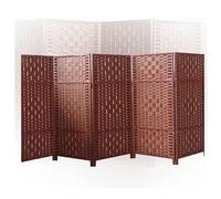 Room Dividers Panels, 4/5/6 Panel Short Room Divider,Freestanding Decorative Partition,Foldable Portable Privacy Screen For Study Office Dormitory Apartment Kindergarten,Dark Brown-120X40Cm-5 Panels