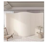 Room Dividers Panels, Panel Screens Folding Room Divider Privacy Screen, Freestanding Room Partition, Bedroom Screen For Home Office Studio Hotel Space Separation,White-L,White-L 500X H 180X W 26Cm
